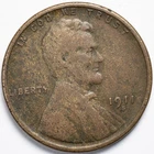 1911-S Lincoln Wheat Penny Cent San Francisco Mint Fine (F) Details