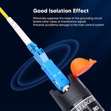 3PCS Optical Fiber Adapters SC Male to LC Female Coupler Red Light Pen Power