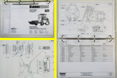 Kramer Allrad 521 Ersatzteilliste Spare parts list Catalogue de pieces detachees