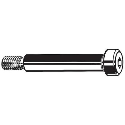 ZORO SELECT M51044.200.0040 Shoulder Screw, M16-2.00 Thr Sz, 22 mm Thr Lg, 40