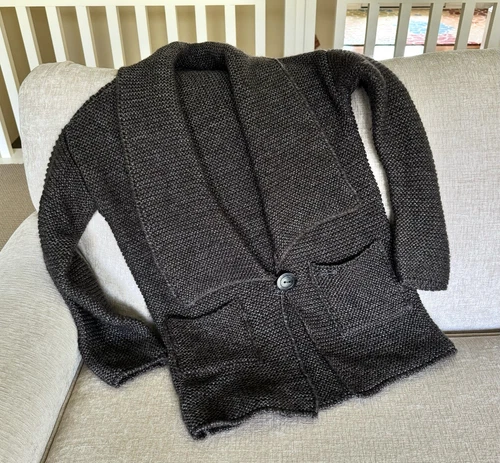 Paul & Shark  Mohair Wool Blend Brown Gray Womens Sweater Sz L EUC