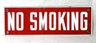 Vintage Porcelain No Smoking Gas Station Pump Warning Advertising Sign