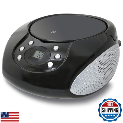 GPX, Inc. Portable Top-Loading CD Boombox with AM/FM Radio and 3.5mm Line in