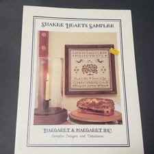 Margaret & Margaret Inc Shaker Hearts Sampler Cross Stitch Pattern 1985 Number 8