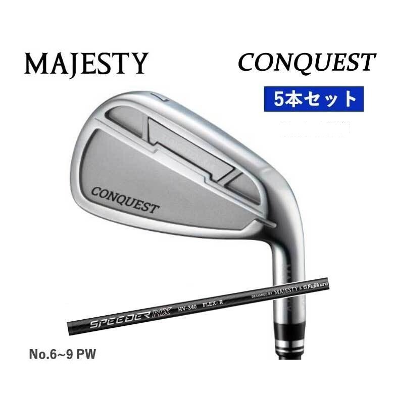 MAJESTY Conquest CONQUEST 5-piece iron set #6-9 PW Right-Handed