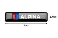 alpina logo 2x Aufkleber GEL Sticker Lenkrad Interieur  Alpina BMW Emblem 