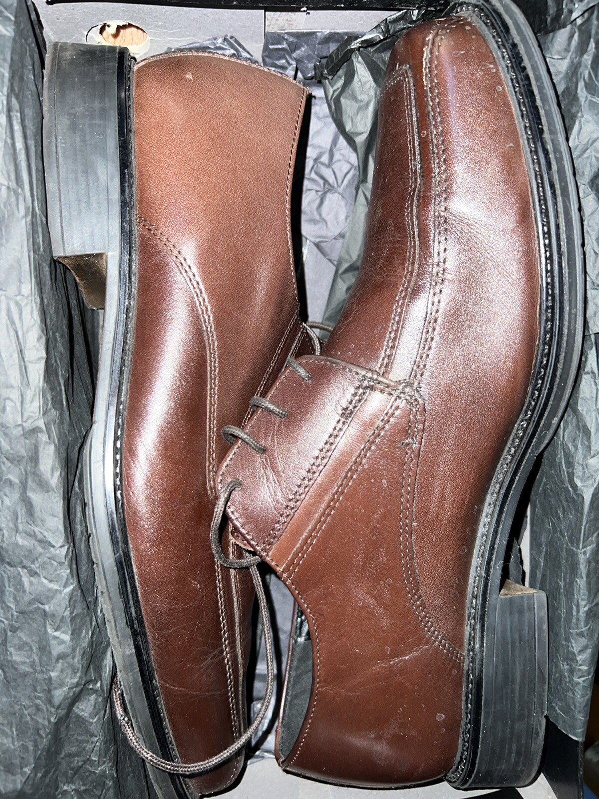 SAOLA scarpe eleganti uomo bostonian taglia 10 marrone