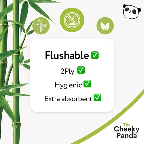 The Cheeky Panda Bamboo V Fold Paper Towels | 3200 Sheets (20 Packs of 160) 2 Pl - Picture 6 of 8