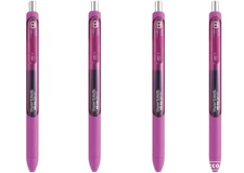 Paper Mate InkJoy Gel Pen Retractable Smooth 0.7mm Berry 4/Pk Office School Home