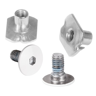 Powerslide Cuff Screw + Anti Rivet fitting Next White