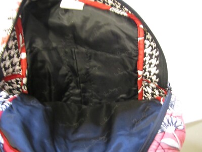Vera Bradley Red Floral Backpack Quilted 14 display picture 2