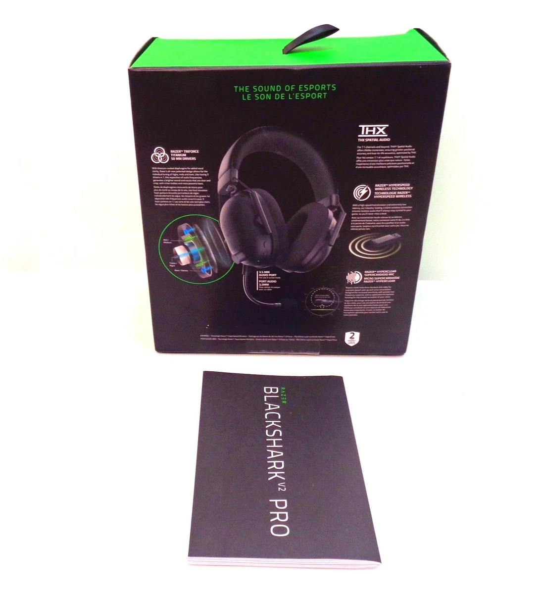 Esports THX Spatial Audio Gaming Headset - Razer BlackShark V2