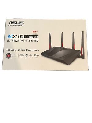 ASUS AC3100 1000 Mbps 8 Port 2167 Mbps Wireless Router (RTAC88U ...