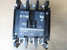 Eaton A27CNE45 Definite Purpose Contactor 3P 45A 120V Coil New Free Shipping
