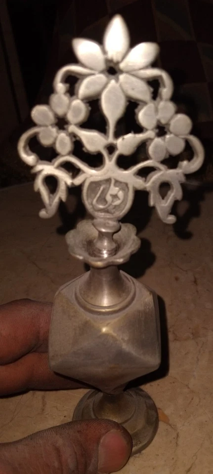 ANTIGUO CONTENEDOR Y APLICADOR KOHL EGIPCIO - ¡HALLAZGO RARO! ,PLATEADO Foto 4 de 4