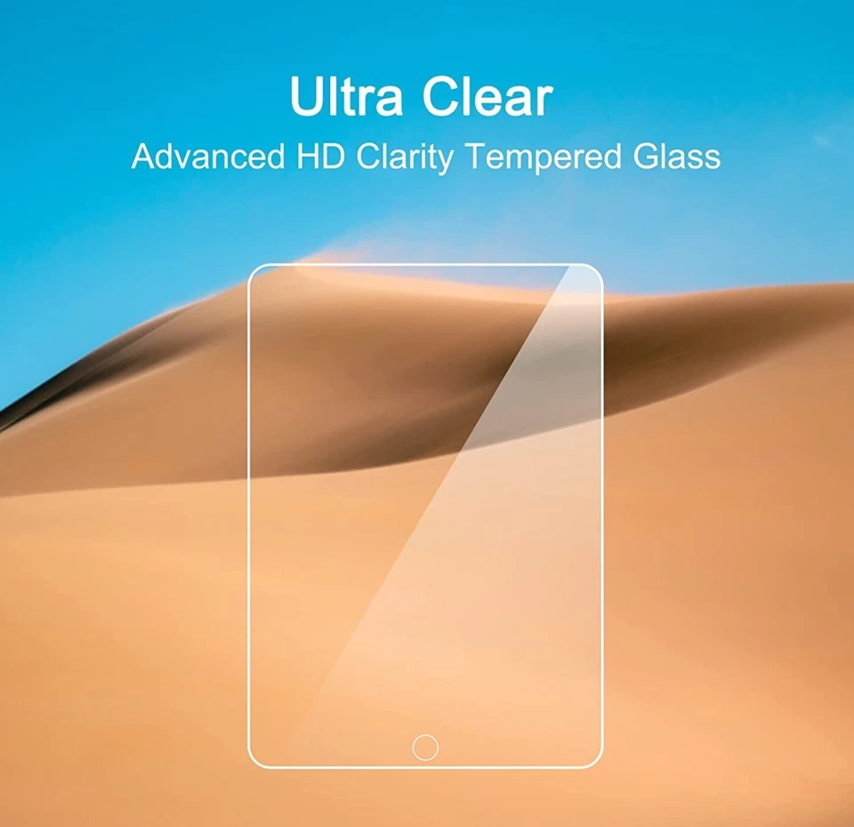 (2-Pack) HD Clear Tempered Glass Screen Protector For iPad 10.2 7th 8th 9th Gen - Image 2 of 4