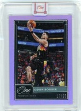 2020-21 Panini One And One Basketball Purple #24 Devin Booker #17/25
