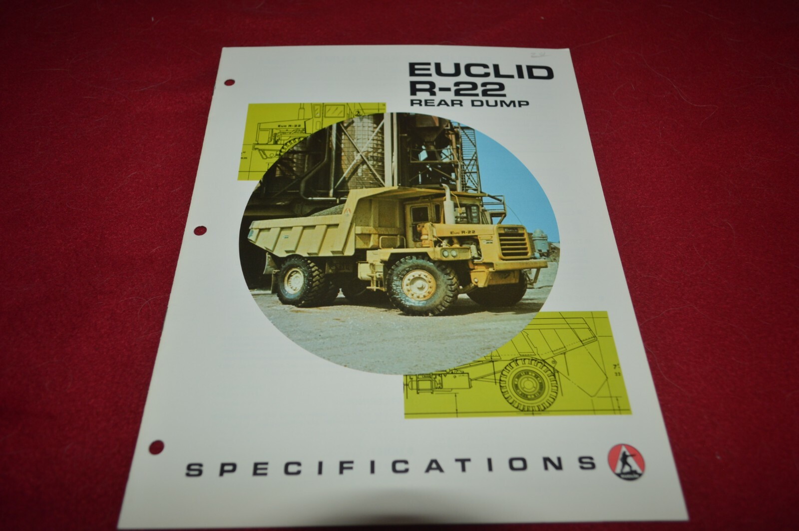 Euclid R-22 Rock Off Road Truck For 1974 Dealer's Brochure DCPA11 | eBay
