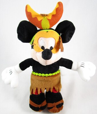 Walt Disney World Tribal Mickey Mouse 10'' Plush Stuffed Toy, Limited Ed.