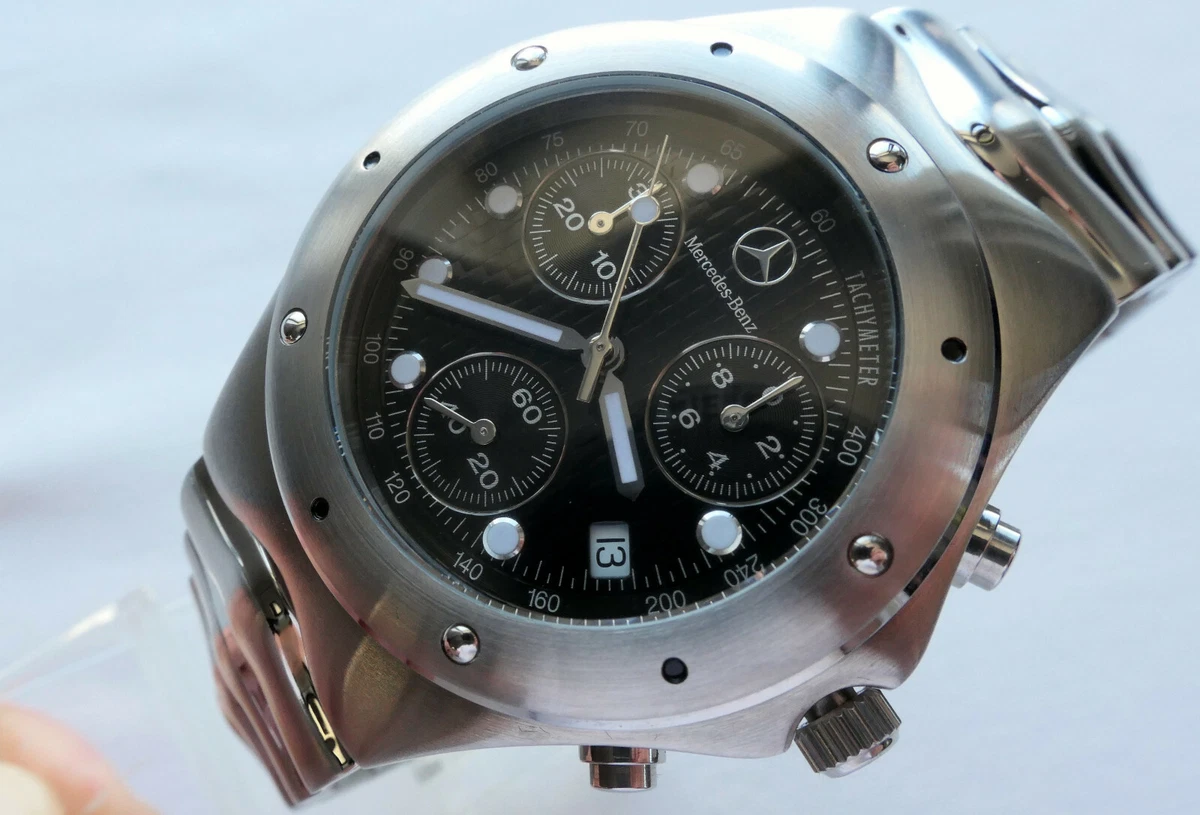 Mercedes Benz Motorsport AMG Car Accessory Racing Carbon Diver Chronograph Watch