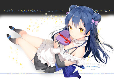 Anime girls 2d anmi love live sonoda umi blue hair brown CCG Gaming Mat Desk