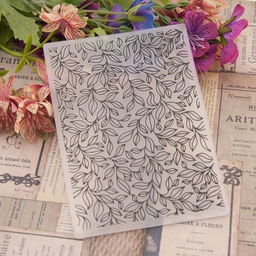 Leaves DIY Plastic Embossing Folders Template Scrapbooking Cards Craft - Picture 2 of 9