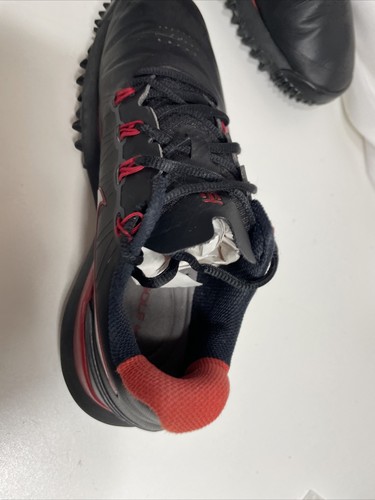 Nike Tiger Woods TW14f Mens Size 8.5 Black Red Soft Cleats Golf Shoes 599416-001 - Picture 17 of 23