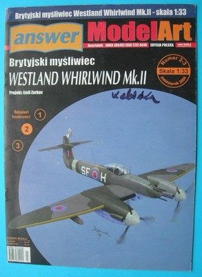 Answer MA 2-3 (10/2004) - British heavy fighter Westland Whirlwind Mk.II |  eBay