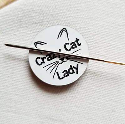 Crazy Cat Lady Magnet Nadel Minder Keeper Halter Stickerei Kreuzstich