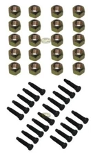 5/8 Wheel Stud Lug nut kit With (5) EXTRA LONG STUDS Racing Lugnuts Studs IMCA