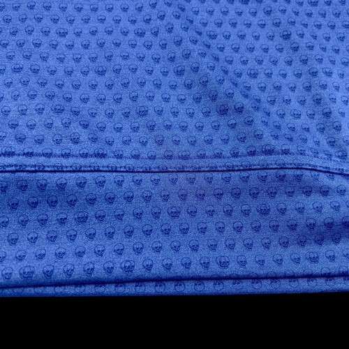 Peter Millar Crown Sport SKULL Heads Performance QTR Zip Pullover $145 Medium - Picture 9 of 10
