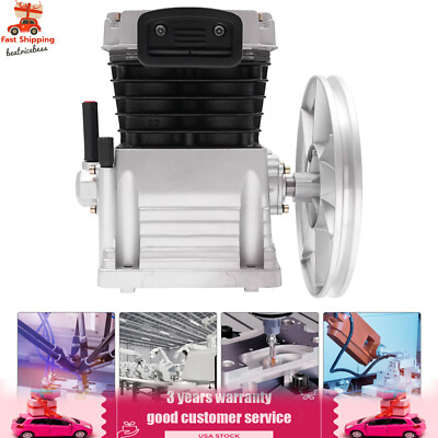 2 Cylinders 3HP Air Compressor Pump Head Oil Lubricated Air Compressor 960RPM | eBay 2 Cylinders 3HP Air Compressor Pump Head Oil Lubricated Air Compressor 960RPM | eBay