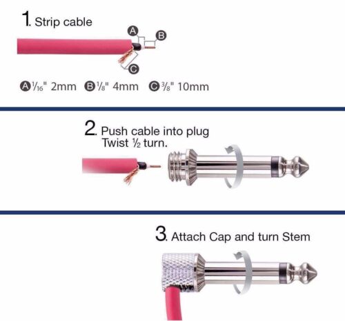 10 Lava Cable Tightrope V2 Right Angle Plugs For Tightrope Cable (10 Pack) - Picture 3 of 3