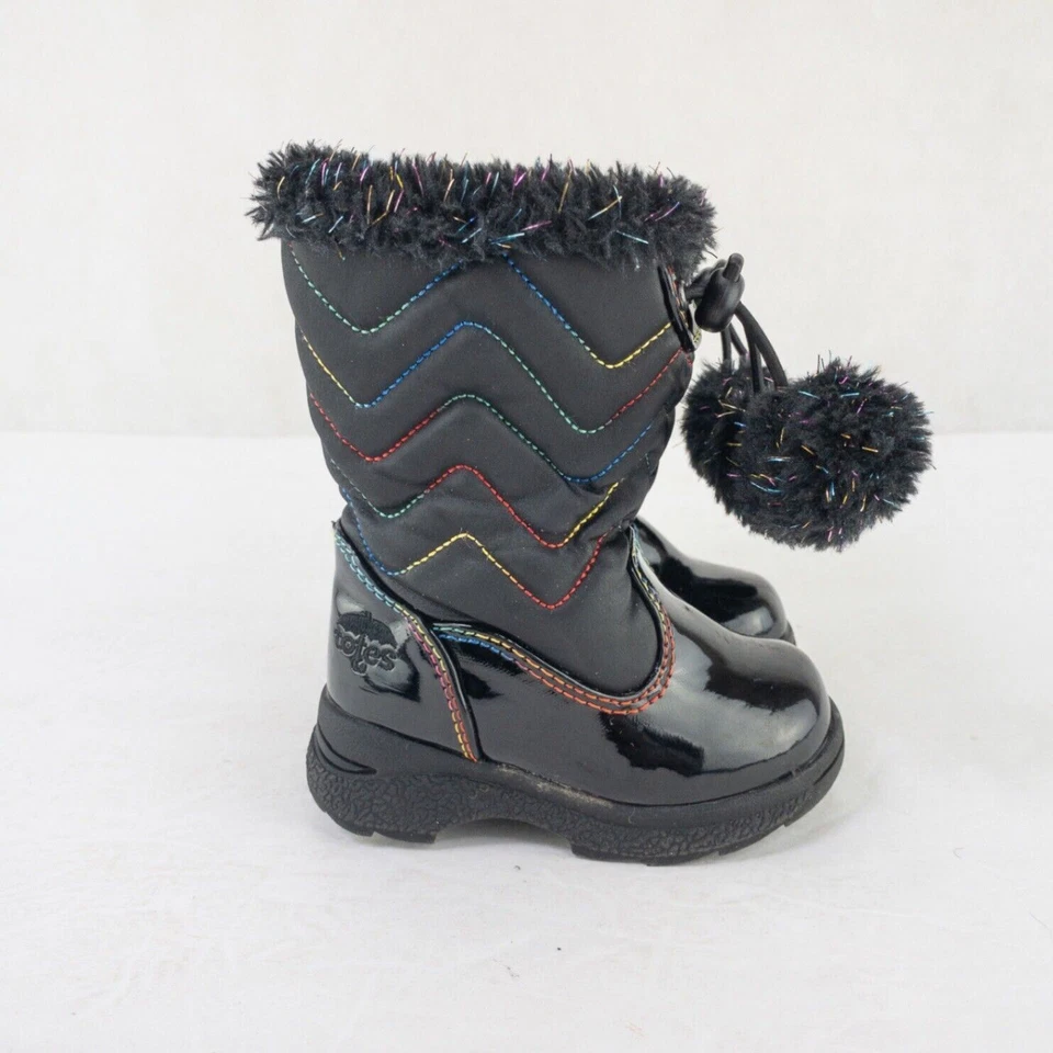 Totes Botas Niño Pequeño 5 M Negro Invierno Imitación Piel Botas Exterior Niños Zapatos Foto 4 de 4