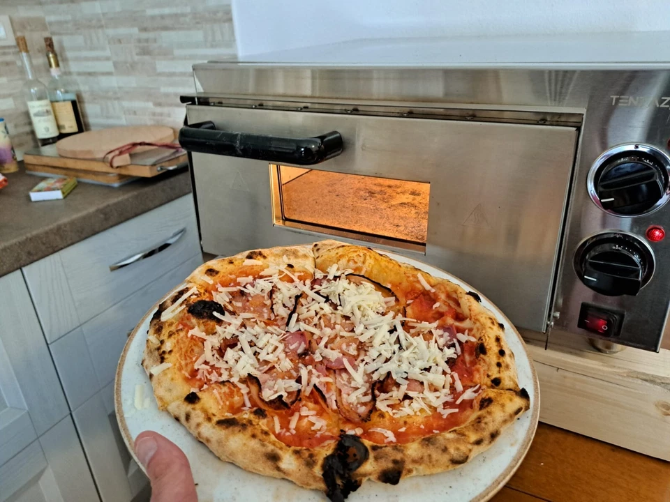 Forno elettrico per pizza napoletana 3000w temperatura max 520c biscotto Saputo