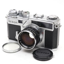 Late Titan Near MINT Nikon SP 35mm Film Camera S 5cm 50mm f1.4 Lens from Japan