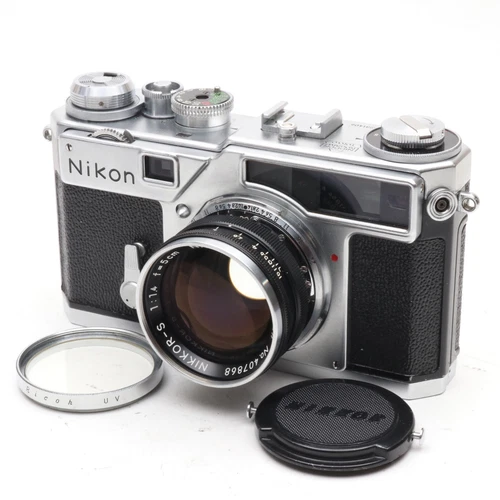 Late Titan [Near MINT] Nikon SP 35mm Film Camera S 5cm 50mm f1.4 Lens from Japan