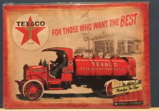 Texaco Gas " For Those Who Want The BEST " Metal Tin Sign 12" x 17" Reproduction