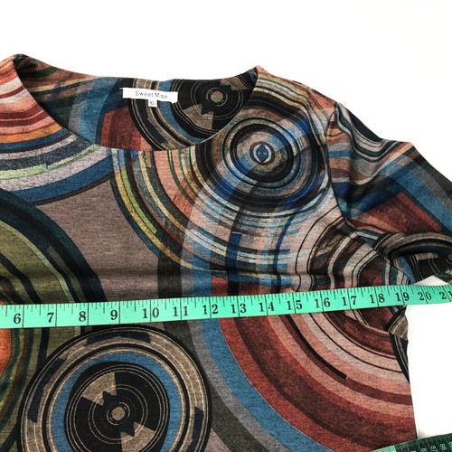 Sweet Miss grau Mix Midi Jersey Kleid XL Freizeit Urlaub dehnbar - Bild 9 von 14