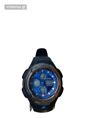 Casio G-Shock Alarm Chronograph 42mm Blue Dial Ana/Digi Battery