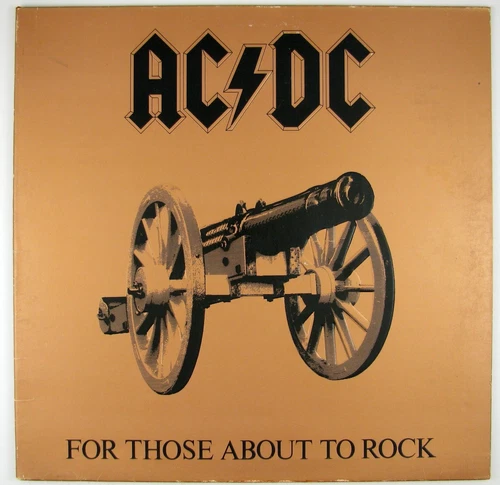 AC/DC ForThose About To Rock LP 1981 METAL/HARD ROCK NM- NM-