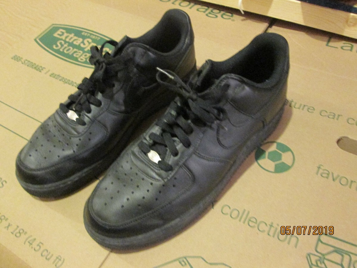 black air force 1 size 13 mens
