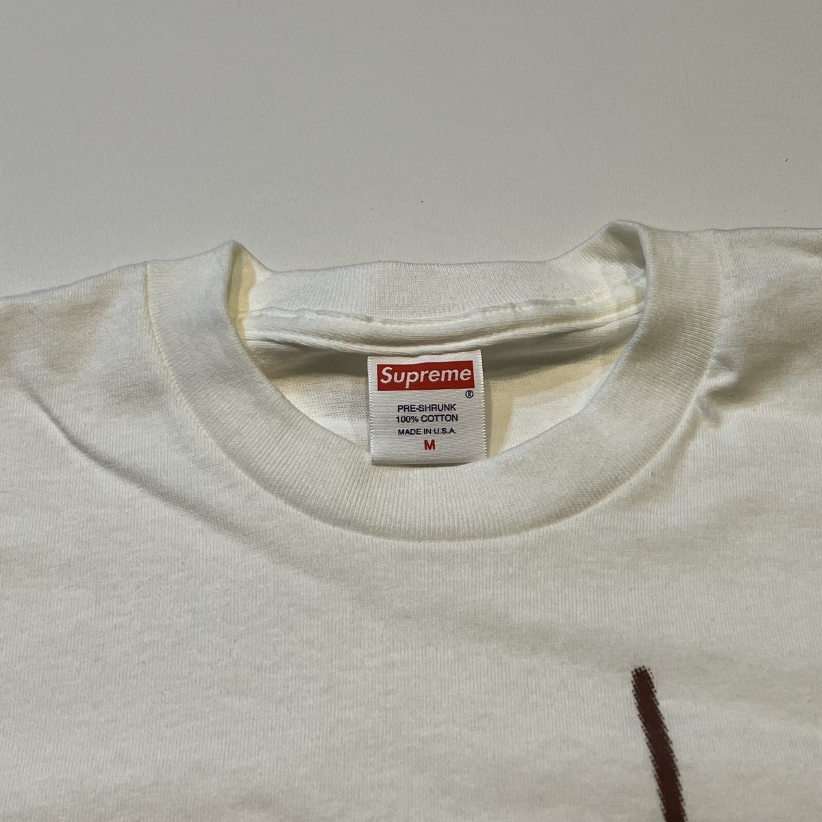 Supreme Vintage T Shirt White Cut the Crap Mens Size Medium Tee