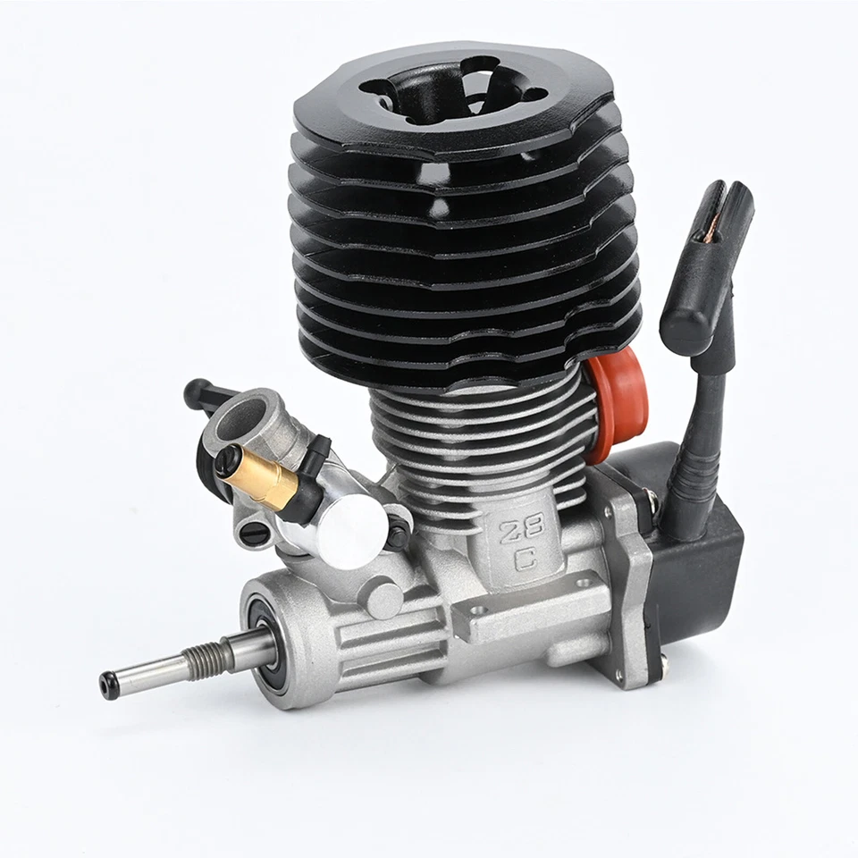 Force 28R 1/8 Buggy .28 Nitro Motor Engine With Pull Start SG Shaft FE-2801 - Image 3 of 4