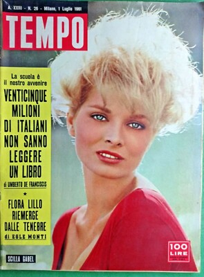 SCILLA GABEL -TEMPO,Zeitschrift für Kunst & Politik - Nr. 26 DEL1961 - REF.8168