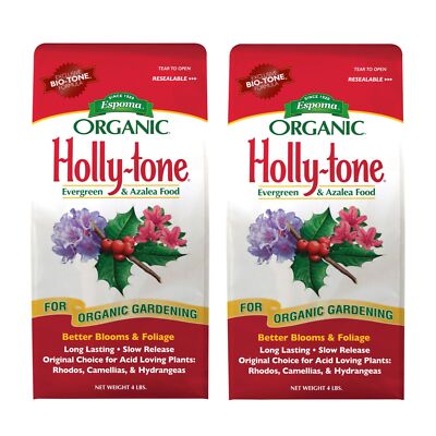 Espoma Organic Holly-tone 4-3-4 Evergreen & Azalea Food, 4lbs (2 Pk)