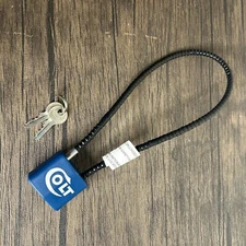 COLT 15" Blue Cable Lock With 2 Keys  NEW  Gun Lock Pistol Lock 3681