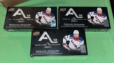 3 x 2020-21 Upper Deck Alexis Lafreniere Collection Boxes FACTORY SEALED Auto?