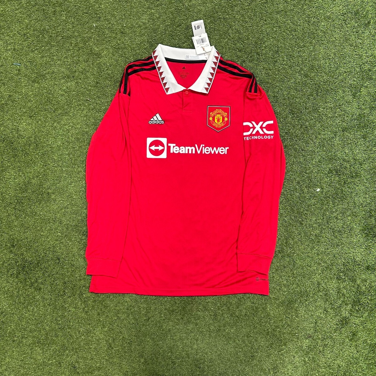 adidas Manchester United Home Men's Long Sleeve Jersey 22/23 | eBay