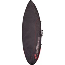 Ocean & Earth O&E Aircon Shortboard Cover 5'8 Black/Red/Gray Surfboard Bag Cover